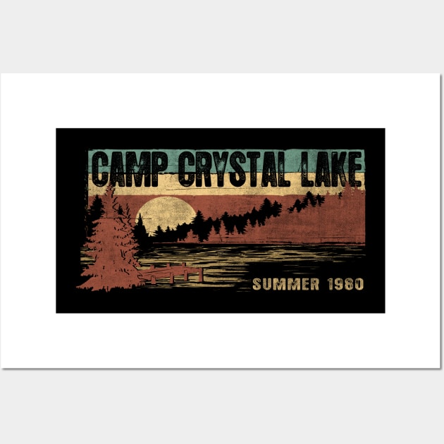 Vintage Camp Crystal Lake Counselor Wall Art by Dailygrind